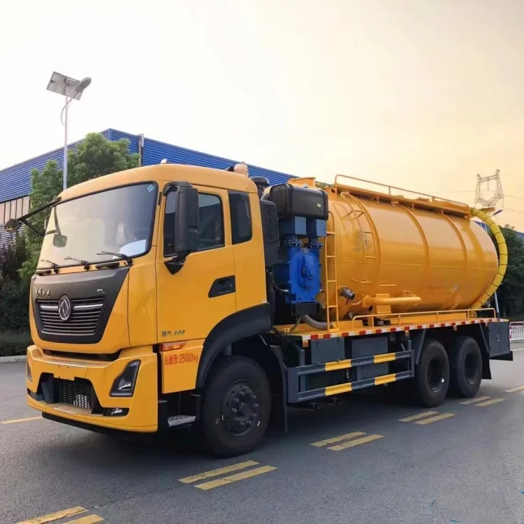 New 13m3 high pressure suction pump sewage jet cleaner  3500 gallon Septic tank cleaning truck