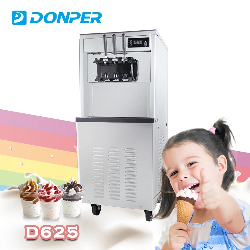D625 kiosks refrigerator soft icecream filling machine
