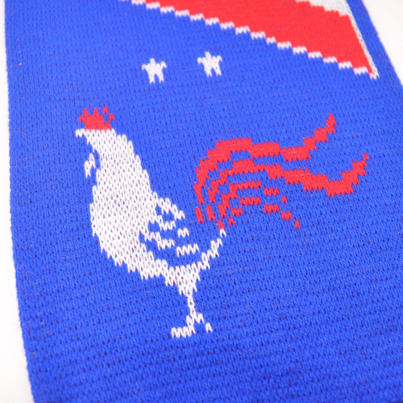 Customised Logo Adult Winter Double Layer OEM Soccer Jacquard Scarf Soccer Jacquard Knit Fan Scarf  Football Scarfs