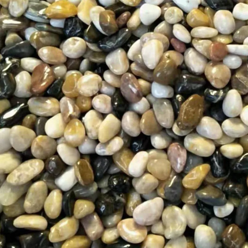 High quality selection of colorful natural rain flower stone street floor paving garden landscaping colorful stones