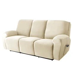 European Luxury Elastic Stretch Stretchable Solid Color Waterproof Super Soft Chivas Sofa Cover Slipcover for 3 Seat Sofa