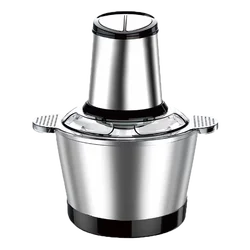 Хит продаж, новый измельчитель мяса 3 л, электрический кухонный комбайн, Мясорубка из нержавеющей стали