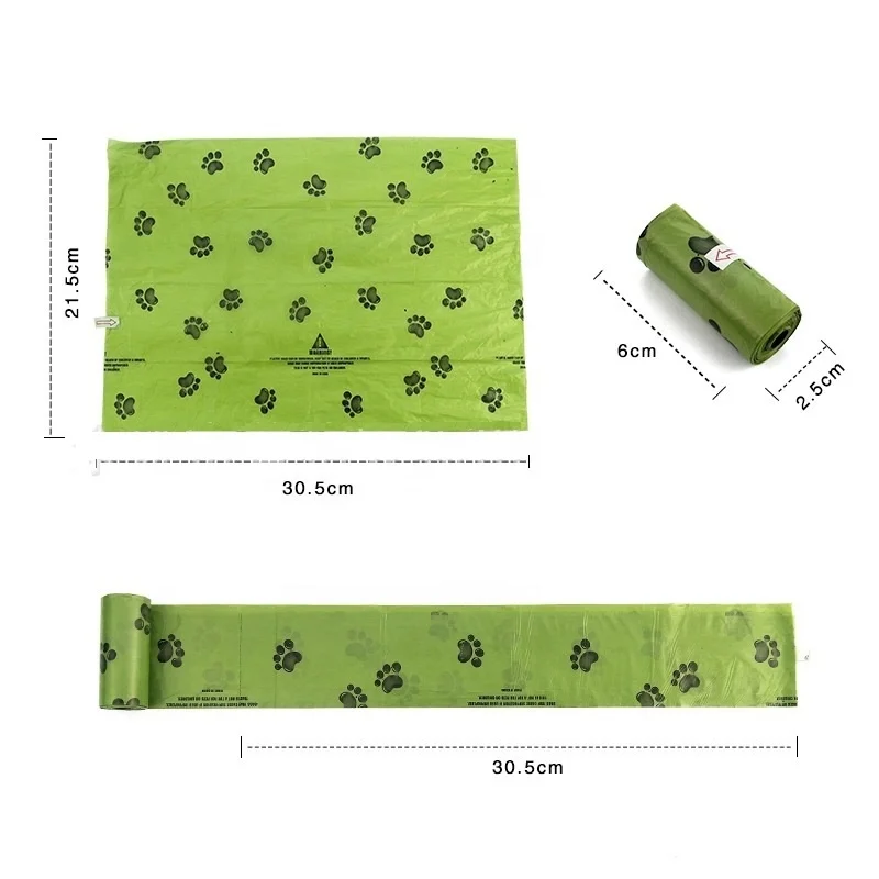 Paws Dog Waste Bags Biodegradable Poop Bag for Dog Pet
