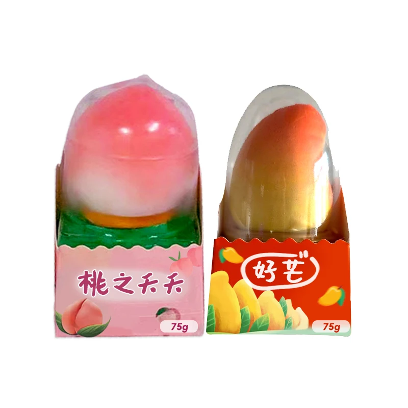 Wholesale Exotic Ice Cream 75g*12 Fruit Ice Cream Peach Mango Best Selling Ice Cream