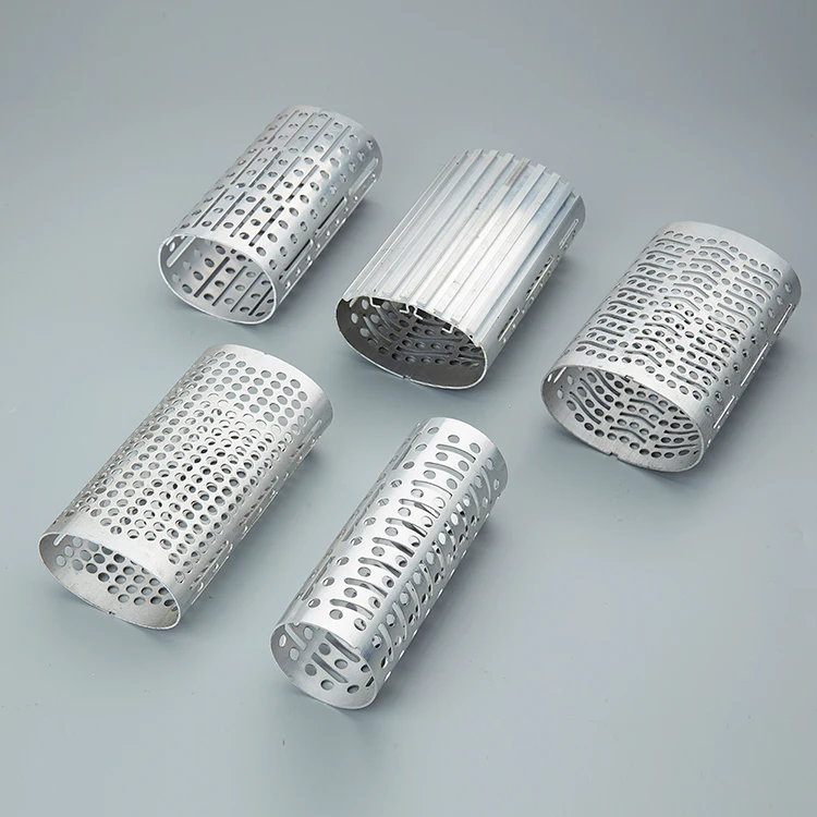 OEM Beauty salon Hardware Accessories Parts Punch Hole Metal Pipe Round Aluminum Perforated Tubing For Comb