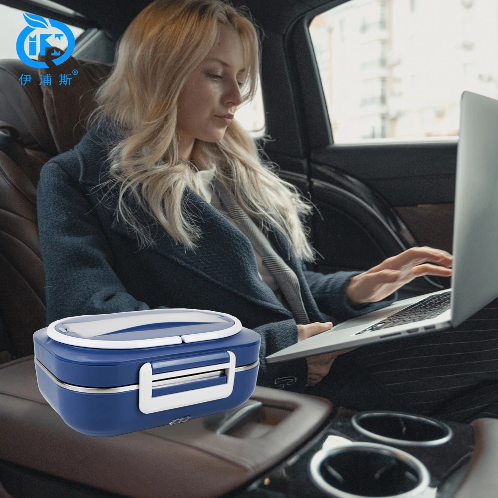 UPGRADE VERSION Electric Lunch Box LEAK PROOF Dual Use CarTruck and Work  1L electric Food Warmer  with 3 compartments