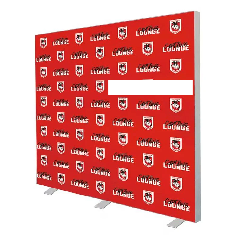 Tradeshow Exhibition Booth Display with Tension Fabric Backdrop Seg Pop up LED Backlit Light Box for Advertising