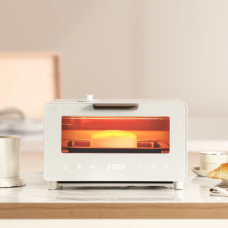 Smart Steam Oven 10L Mini Steam Oven White Stainless Steel Steam Toaster Oven  With Timer