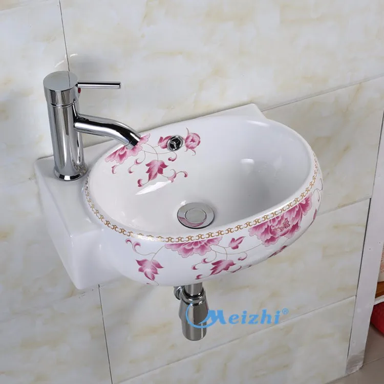 Chinaware polish design bathroom small corner sink