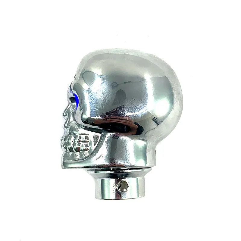 
Blue light led bone head racing car part skull gear shift knob 
