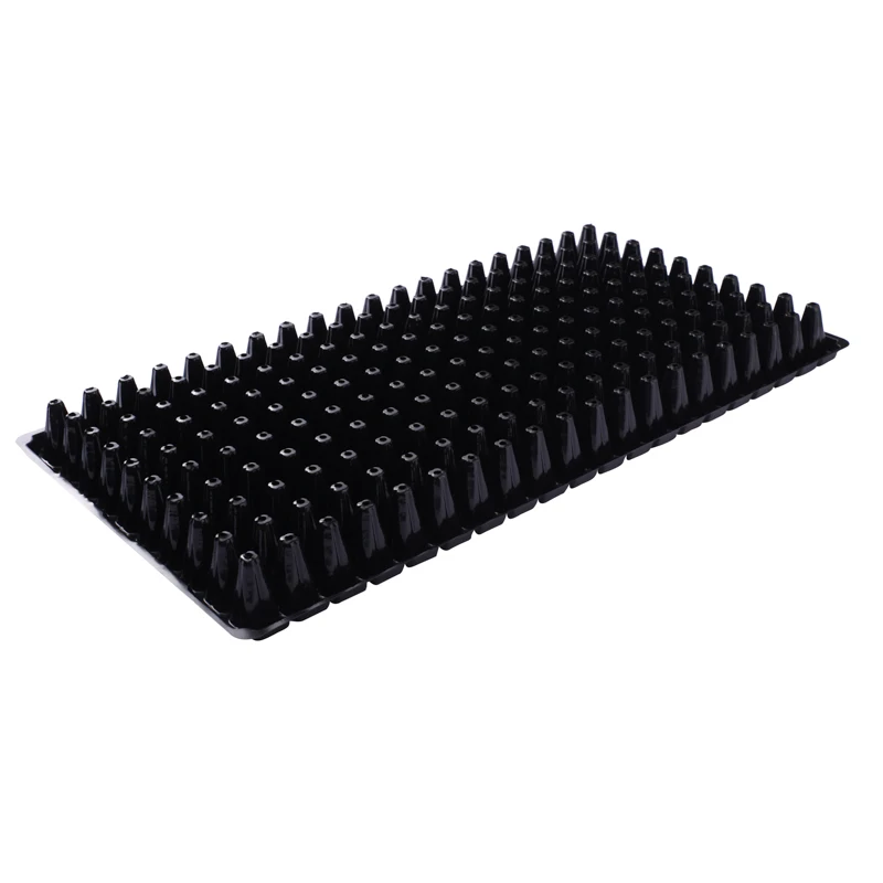 PS Materia microgreens trayl 200 cells Seed Starting Tray Black Vegetable Plant Seed Germination Growing Tray