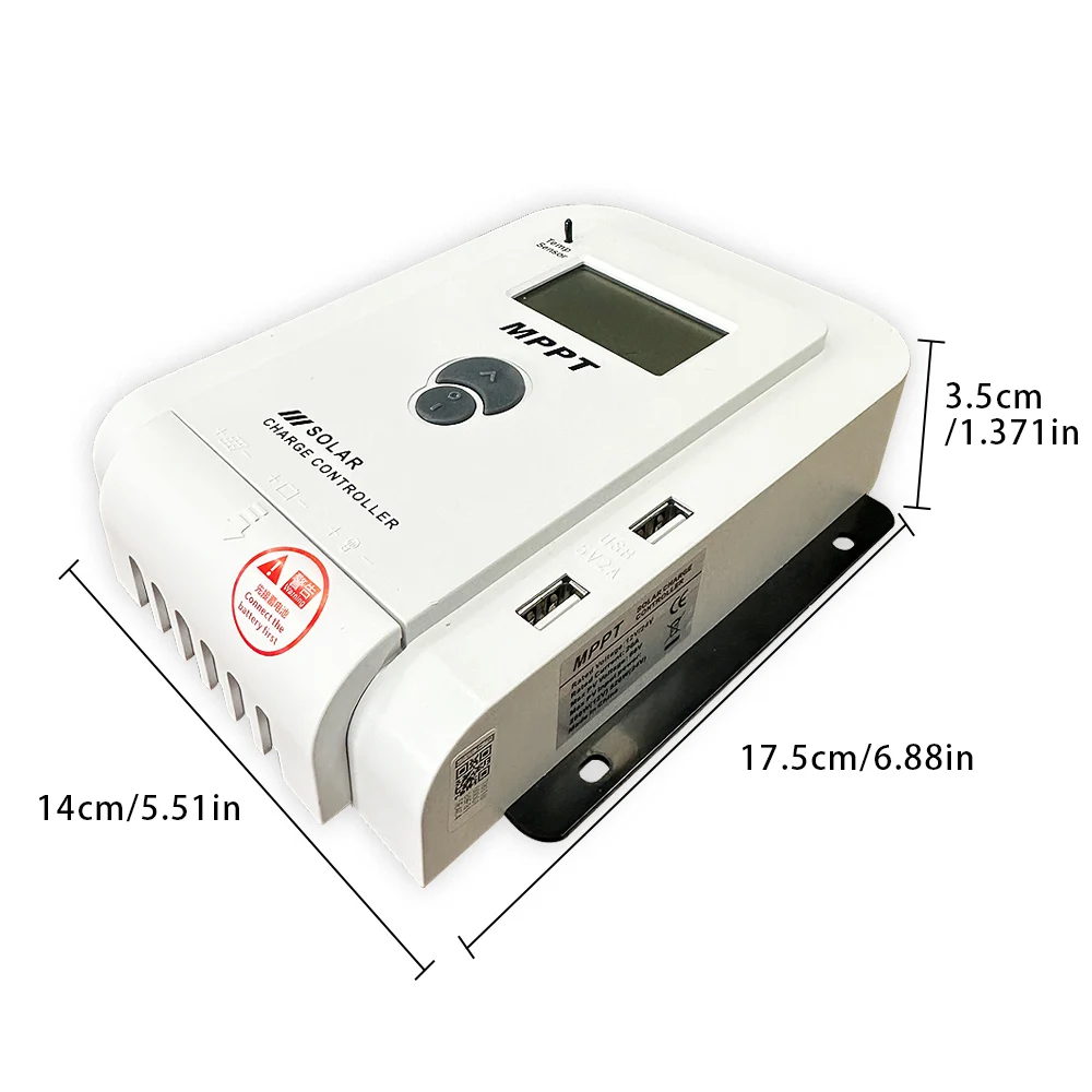10A 20A 30A 40A 50A 60A Mppt Pwm Solar Control 12V 24V Auto Regulator Regulateur Solar Panel Battery Charge Controller