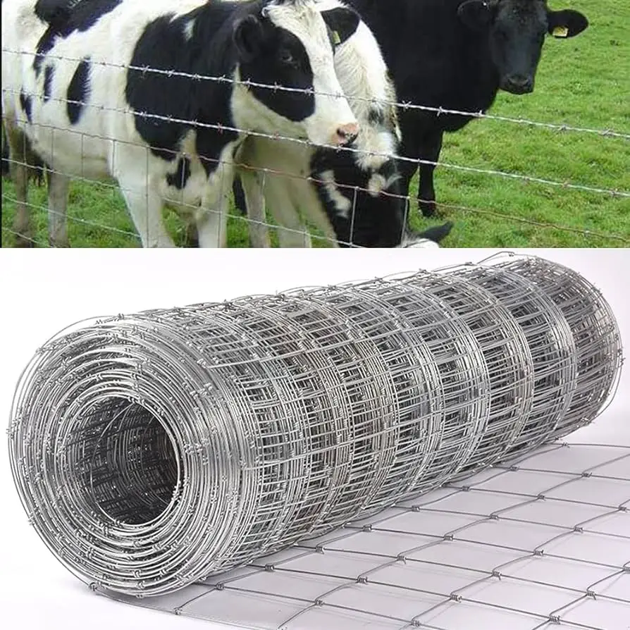 4ft 5ft 6ft 8ft height pasture fence goat farming woven cattle fence for goat cow and sheep