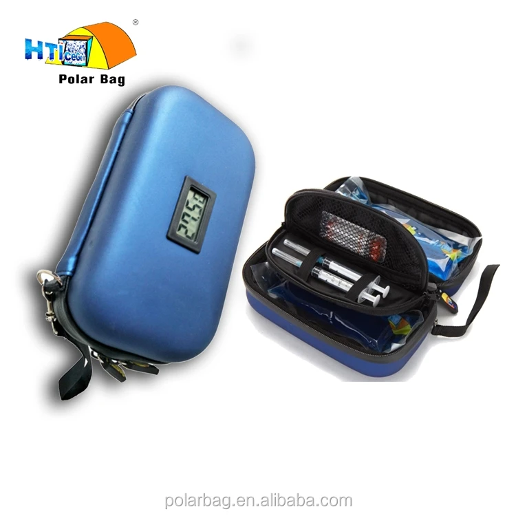 Portable Diabetes Travel  Refrigerated Cooler Bag Insulin Pen Cooling Bag With Temperature Display