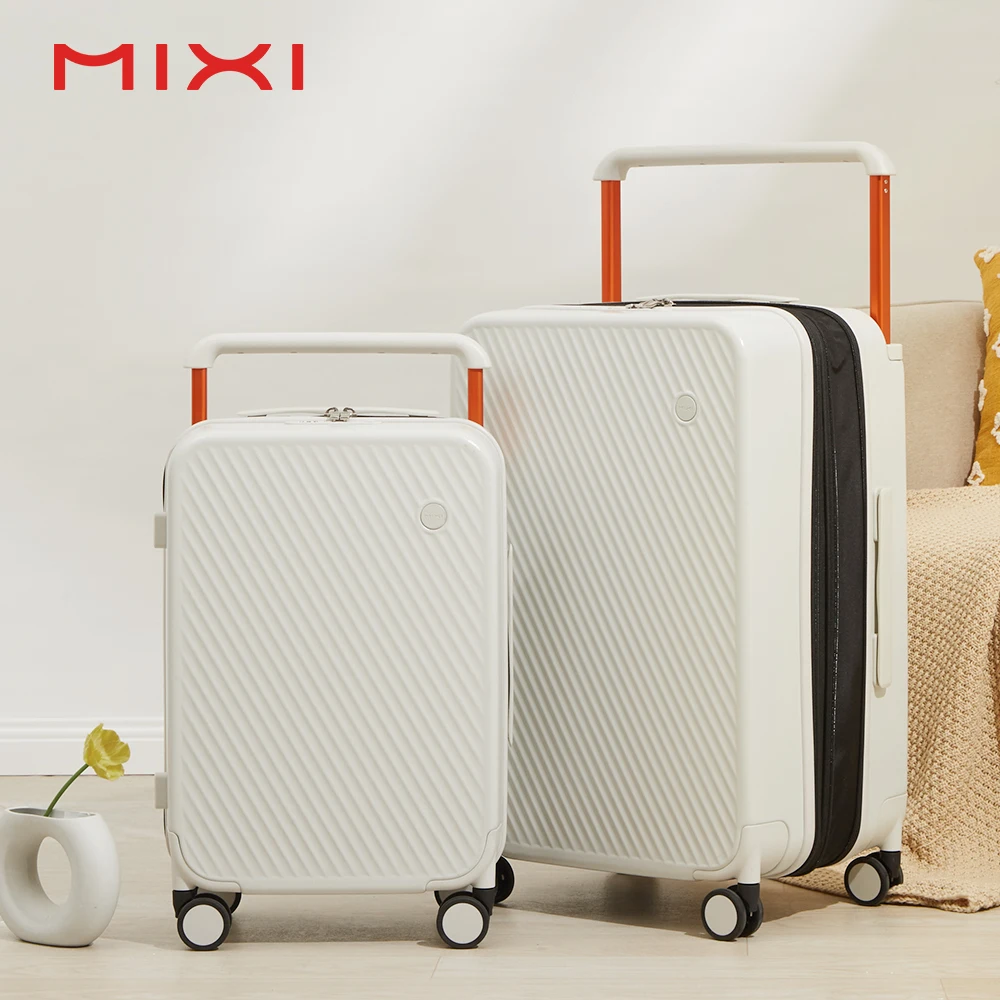 MIXI Wholesale Luxury Carry On Suitcases Expandable PC Hardshell Anti theft Travel Lightweight Trolley Luggage Sets