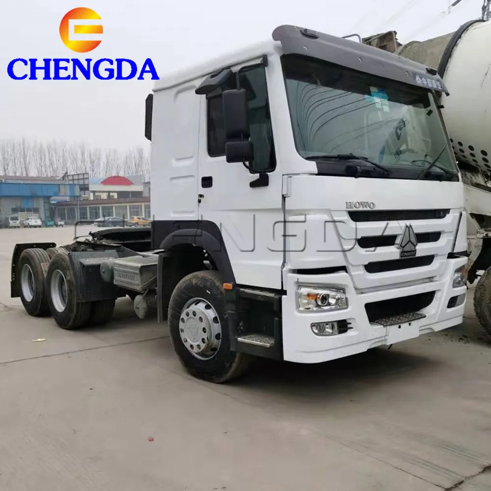 Лидер продаж Heavy Duty 3 Оси Китай тяжелый автомобиль HOWO 375HP для подъемных блоков 6x4 грузовик головка экспорта в Нигерии
