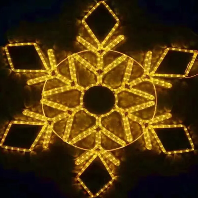 outdoor decorative  light Easter Christmas  street decoration waterproof LED snowflake Motif Lights