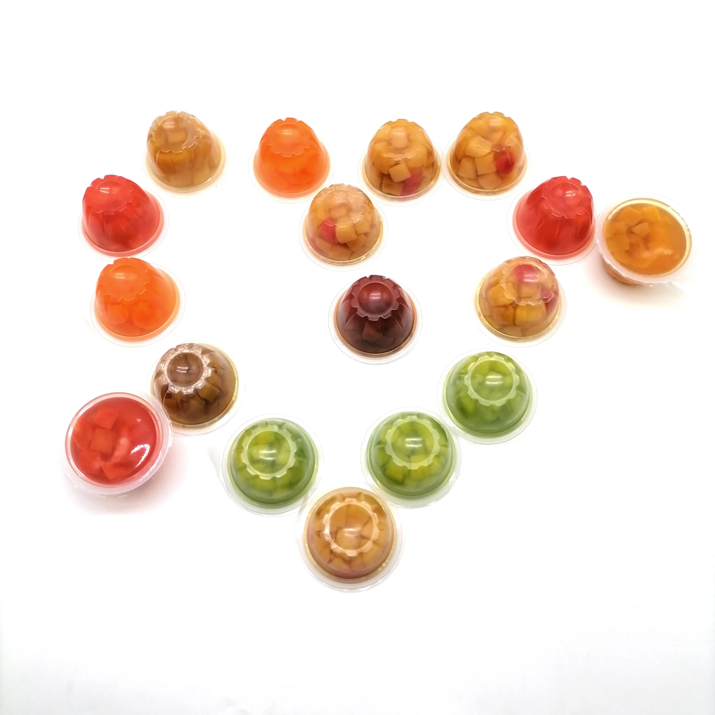 Натуральный полезный смешанный фруктовый легкий сироп желтая груша персик желе фруктовая чашка