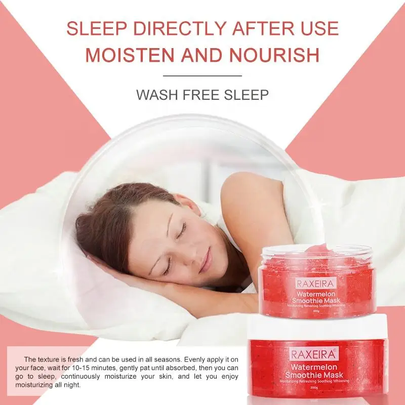 Private Label Organic Papaya watermelon kiwi dragon fruit Facial Mask Hydrating Brightening Sleeping Face Mask