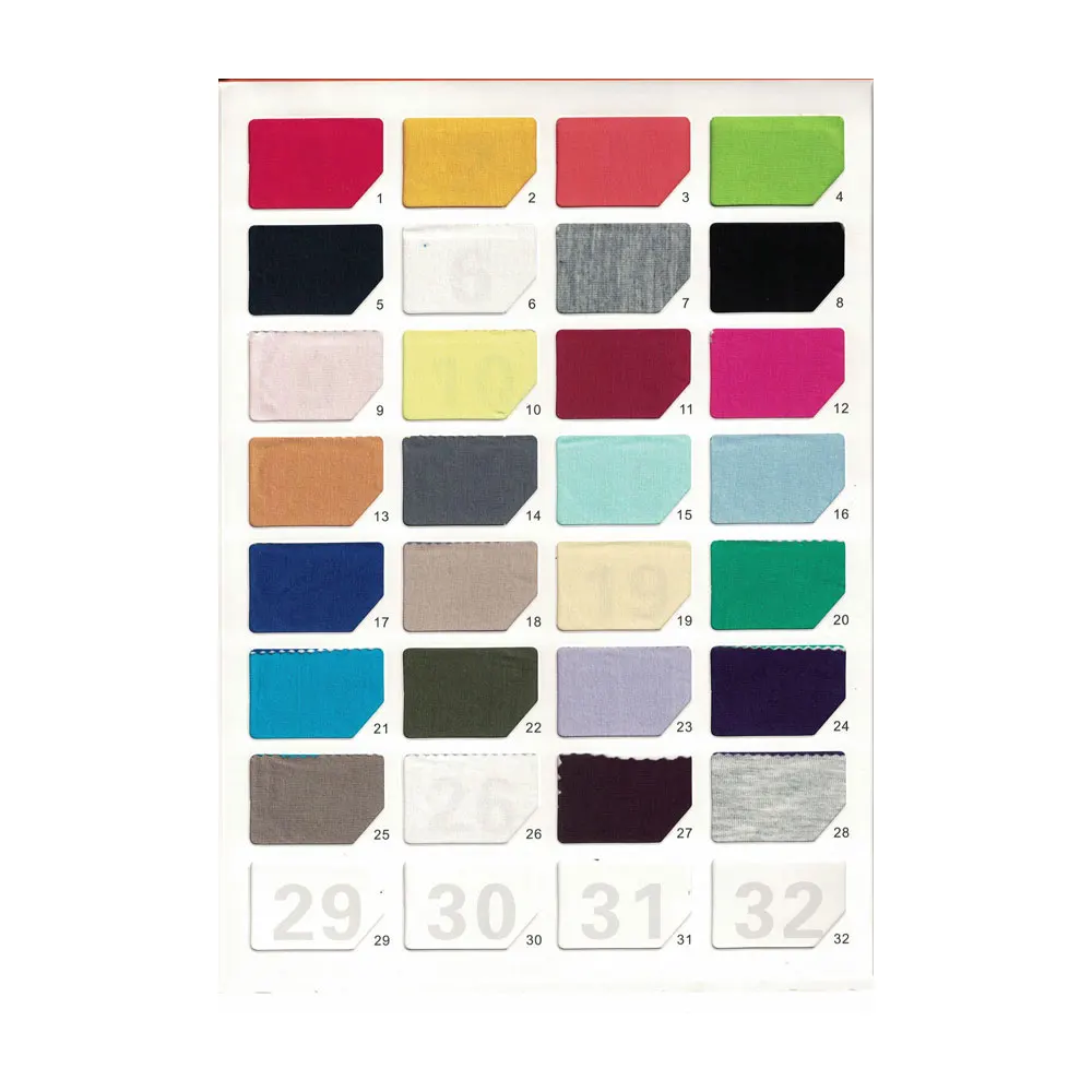 Home Textile Eco-friendly Different Colors Jersey Fabrics
