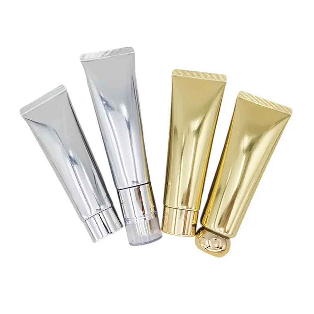 Eco Friendly Plastic Cream Tube Sugar Cane Paper Refillable 30ml 100ml 150m white Black Cosmetic containers Soft Tube