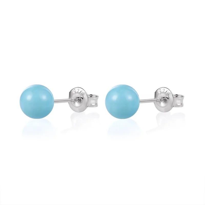 Cubic Zirconia 3mm 4mm 5mm 6mm 7mm 8mm Silver Earring Set Hypoallergenic Round Shape Diamond Rhodium Plated Stud Earrings