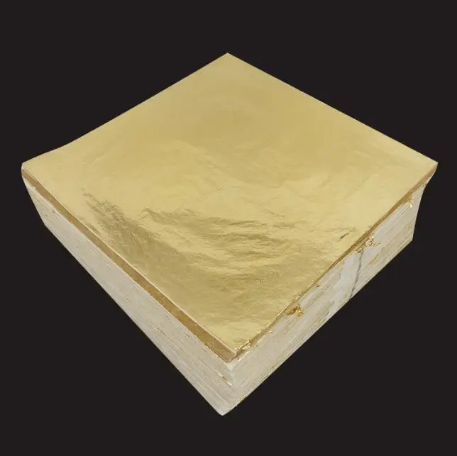 14x14 см Искусственные золотые серебряные черные красные листовые фольги листы для рукоделия украшения дома мебели позолочения