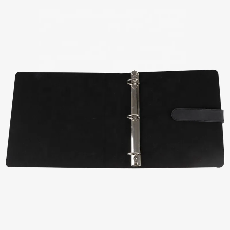 Hot Sales Accept Custom Printed A4 Size Logo Pu Leather Cover D Ring Binder In File Folder