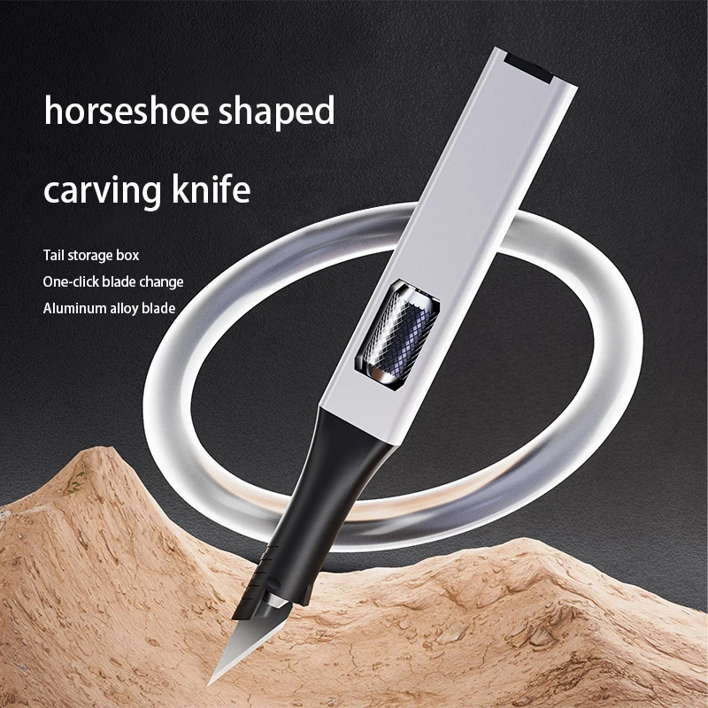 hot sale carving knife set  household manual rubber stamp tool aluminum cutting paper open express knife carving knife