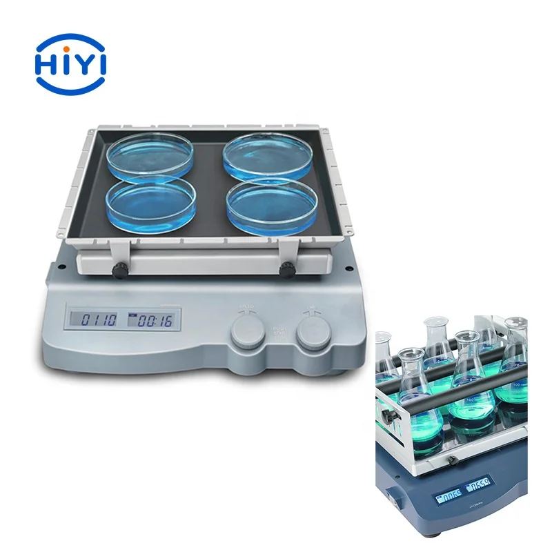 HiYi SK-L180-Pro Speed range of 100-350 rpm LCD Digital Linear Shaker By Mixing In Culture Dishes