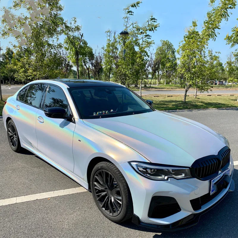 
 Хорошее качество, наклейки для кузова автомобиля, водонепроницаемая ПВХ Виниловая безвоздушная хромированная Лазерная черная пленка, автомобильная виниловая пленка  