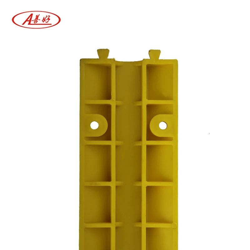 
Yellow Electric Wire Plastic 1 Channel Floor Cable Trunking Cover 
