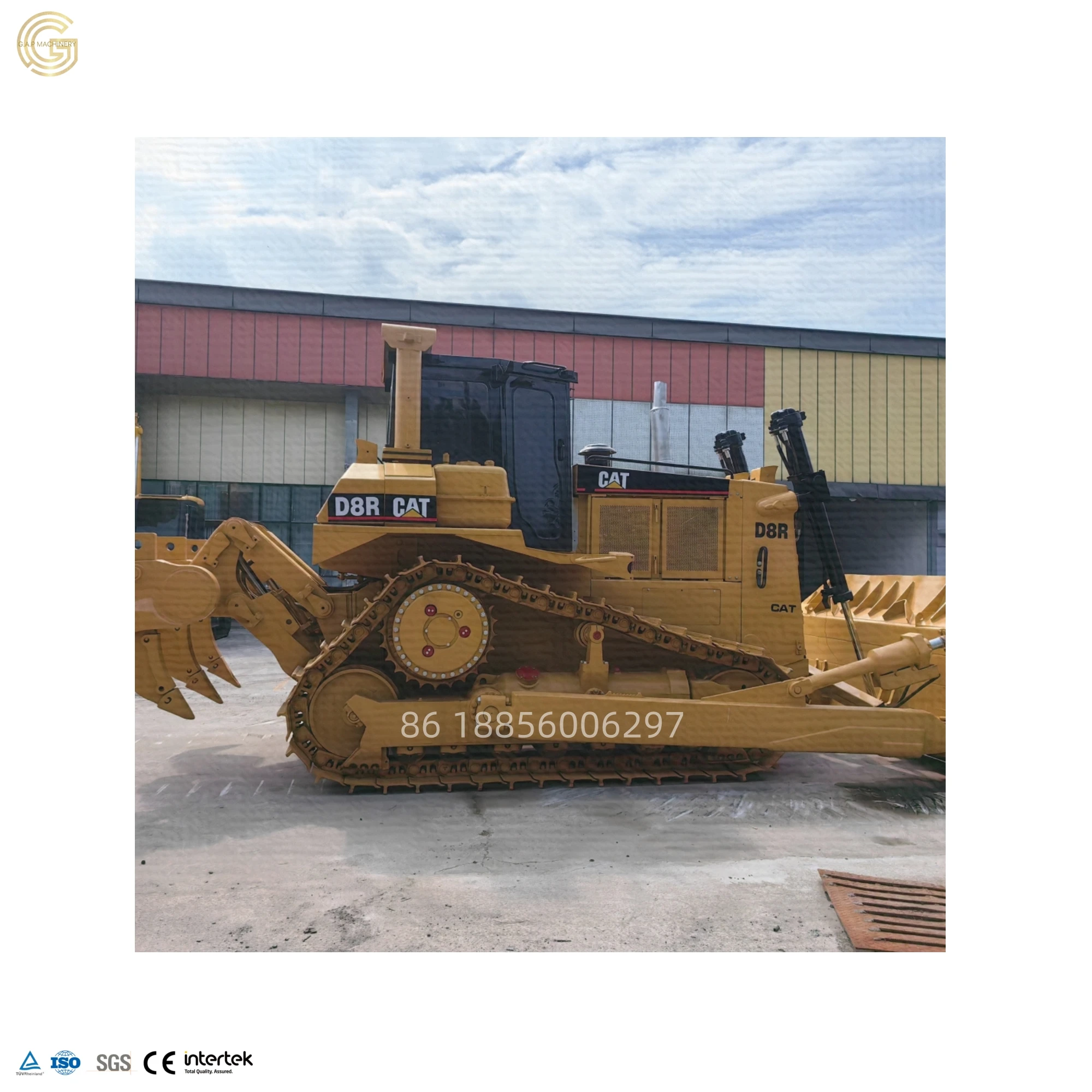 New Arrival Used Bulldozers CAT D8R Crawler Bulldozers in Stock Heavy Duty Machinery Equipment Caterpillar CAT D8R for Sale