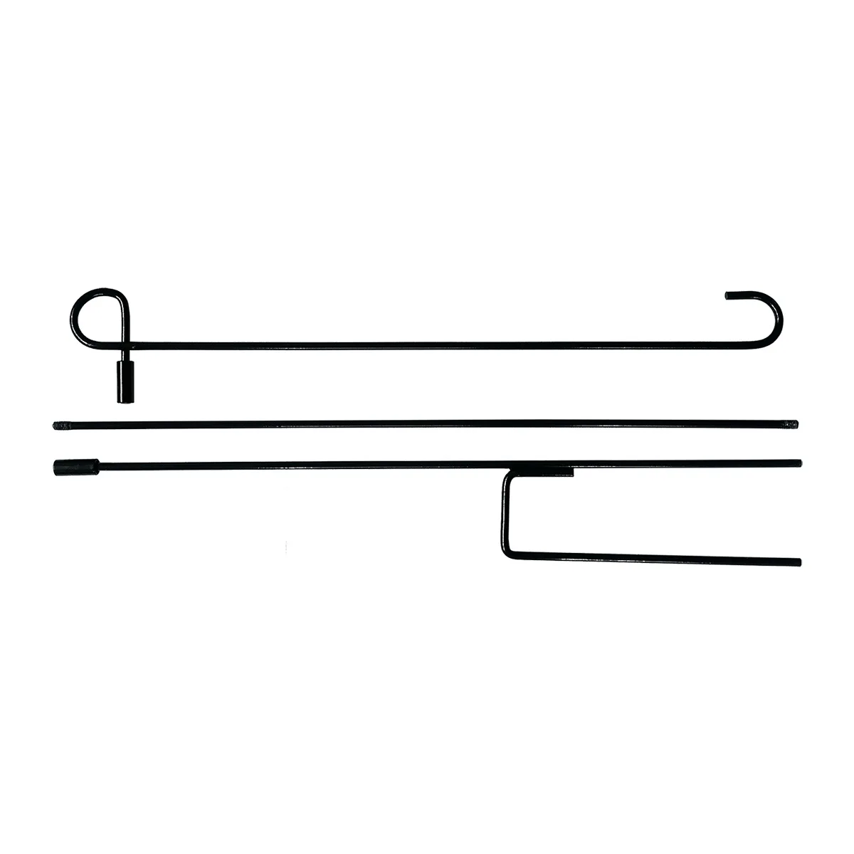 Custom Black Iron Wholesale Yard Garden Flags Pole  Steel Pole with Anti-Wind Clip