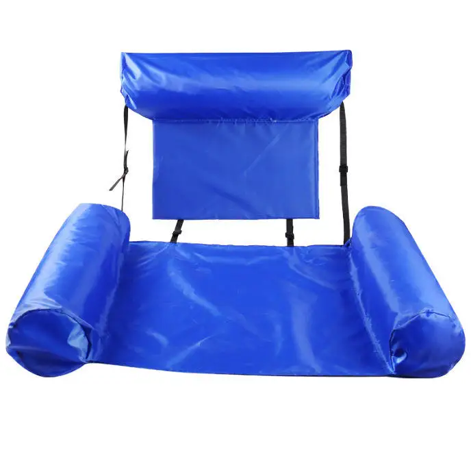 Floats Foldable Inflatable Floating Bed Sofa Inflatable Swimming Floating Pool Lounge Chair Swimming Pool Water Lounger Hammock