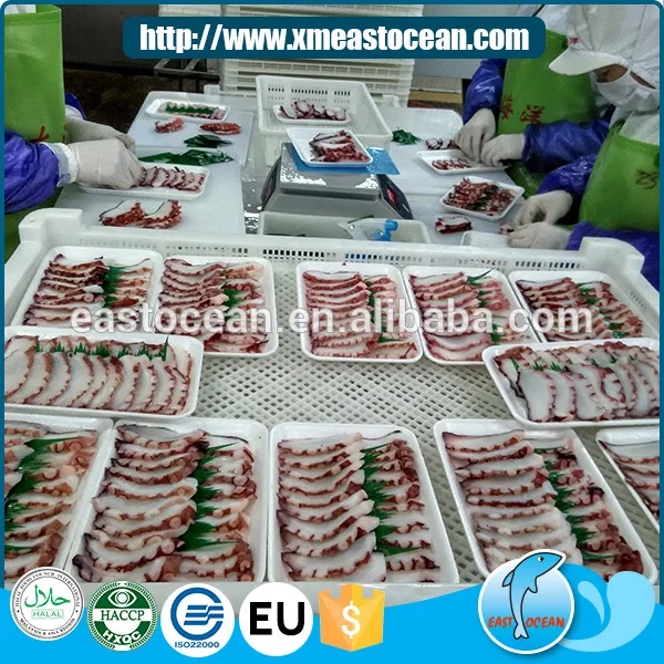  Заводская цена вкусные свежие ломтики осьминога оптовая продажа замороженных