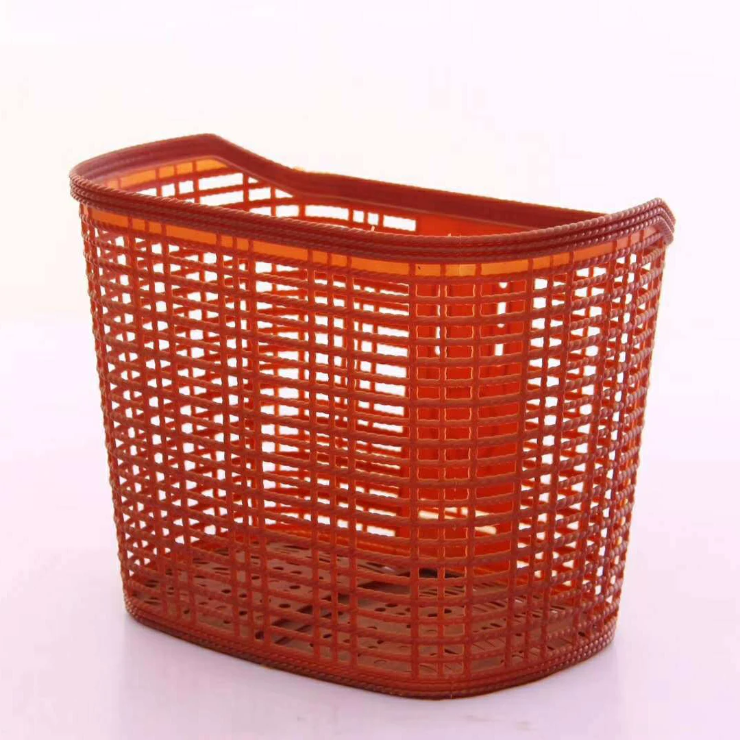 Оптовая продажа, многофункциональная Пластиковая передняя велосипедная корзина, Прочная Большая Дорожная велосипедная взрывобезопасная велосипедная корзина для домашних животных