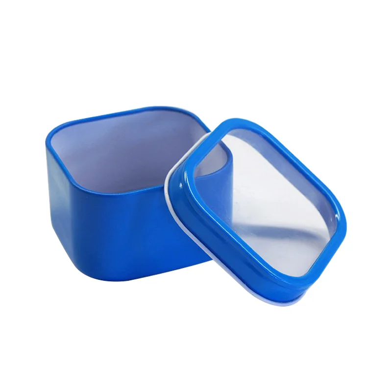 2021 New design square shape tin can metal gift box biscuit and cookie tin can