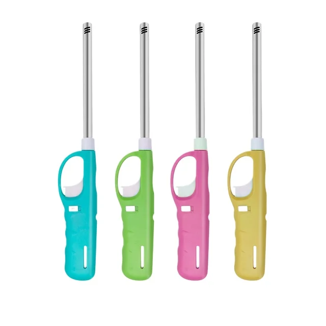 New Arrival Refillable Multi-purpose Metal ABS Gas Stove Fireplace Wedding Outdoor BBQ Lighters