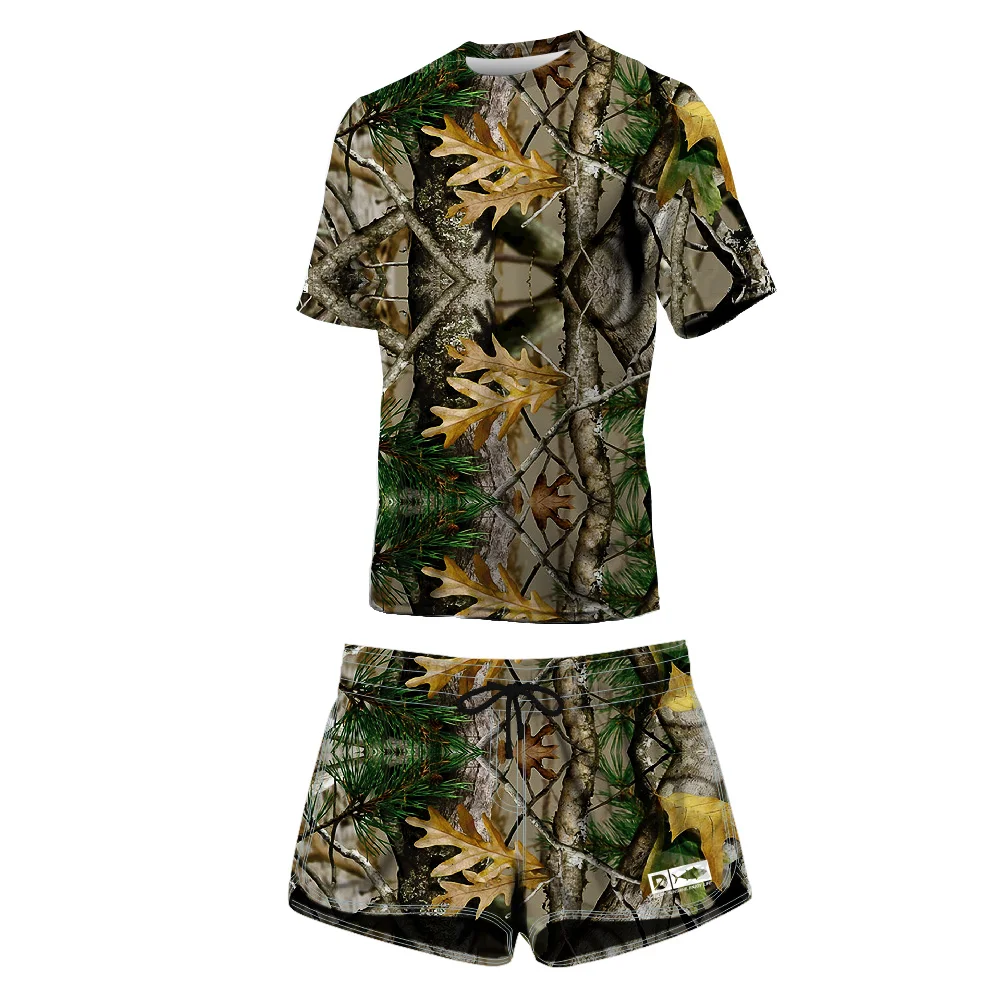 hunting clothes camouflage Ghillie Suit Hunting Uniforms Outdoor Hiking Clothing hunting shirt
