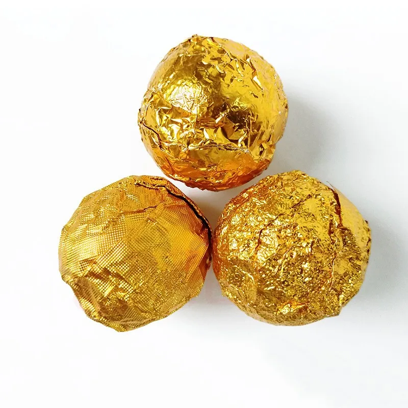 Food grade wrapping paper metal chocolate foil paper custom