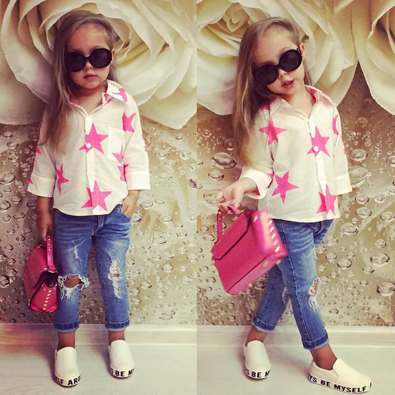 Hot selling new design spring autumn fashion long sleeve wholesale casual clothing sets kids children teen clothes for girls