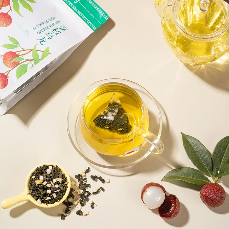 Factory custom can take samples of the pyramid combination of flavored tea