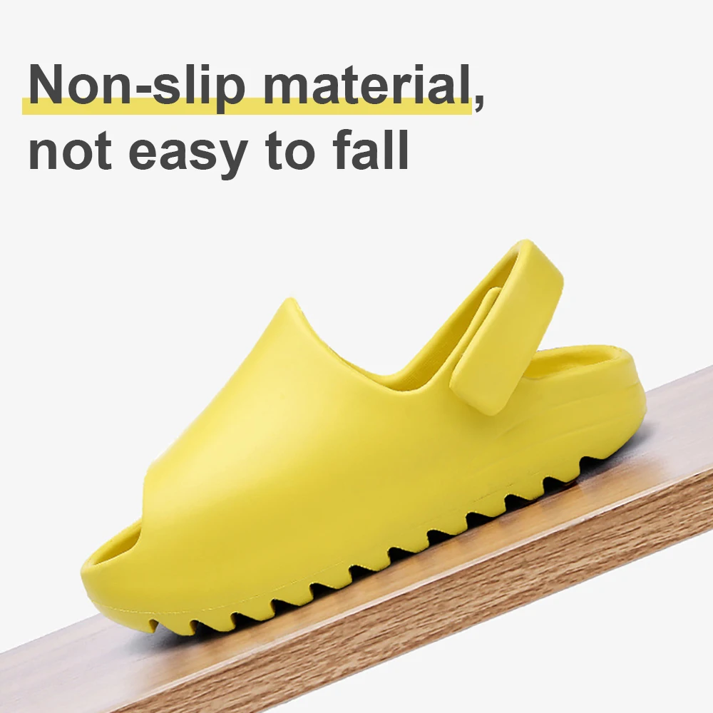 Лидер продаж, детские пляжные мягкие сандалии для улицы, детские тапочки для мальчиков и девочек