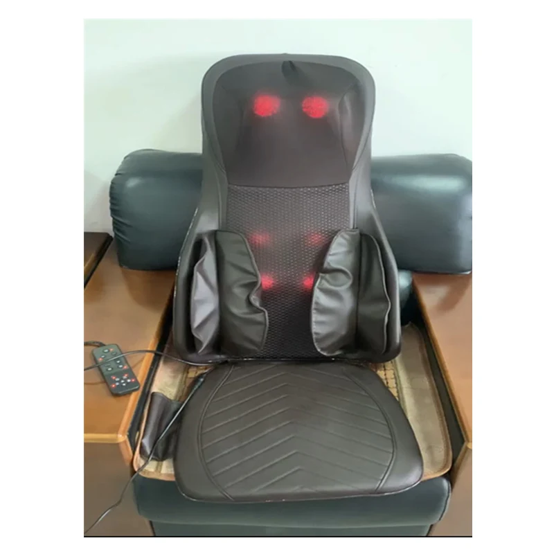 Factory supply CE,FCC electric neck and back massager pain relief car seat massager shiatsu massage Cushion with air compression
