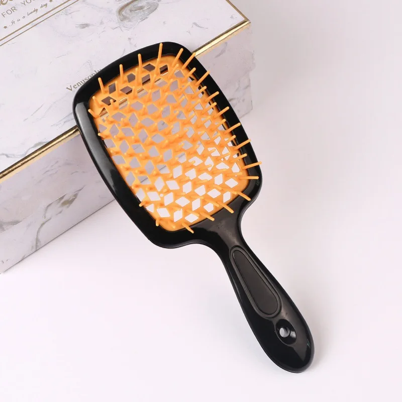 Global Best-Seller Custom Logo And Color Hollow Square Hollow Hair Brush For Long Hair Use