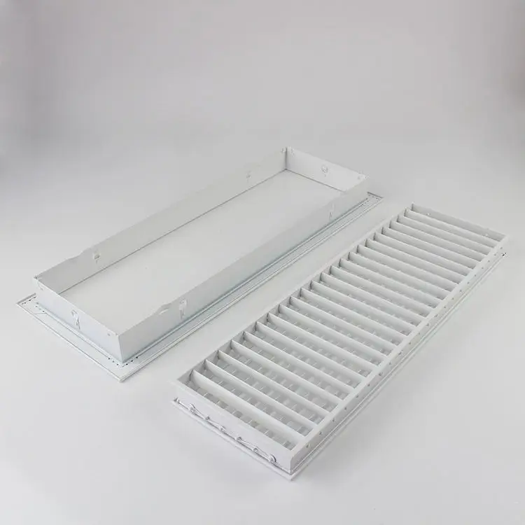 removable core single and double aluminum deflection grille