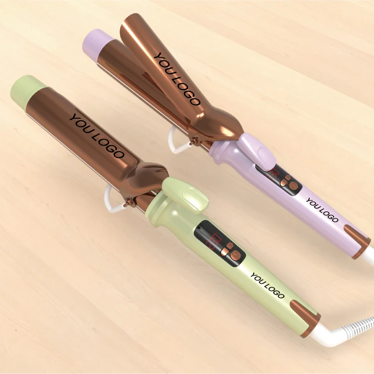 2024 Beauty Custom Negative Ion Ceramic 38mm Barrel Curling Hair Iron Curl Hair Roller Toolcurl Roller Tool for Curling Hair