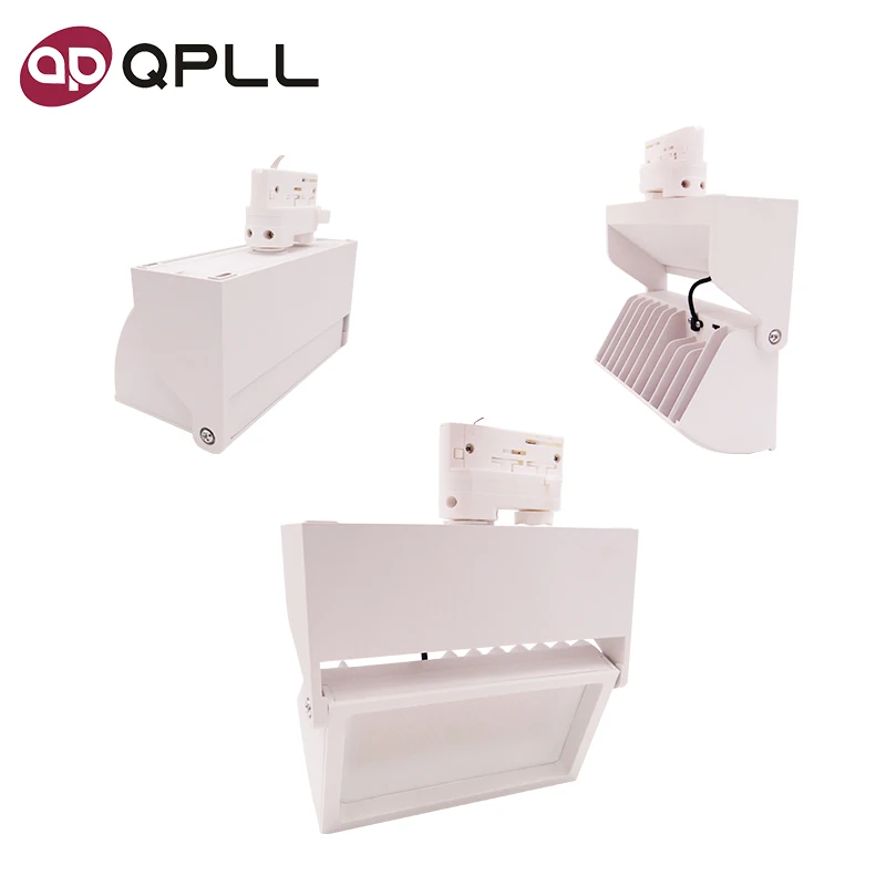 Led track ceiling lights super bright surface mounted rail track light for commercial use