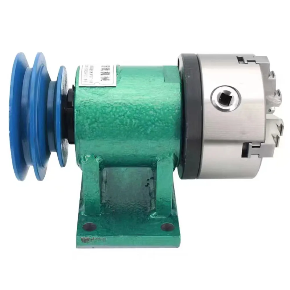 Lathe Spindle with Pneumatic Chuck Automatic CNC Three Jaw Power Head 3 Jaw Chuck for Lathe Machine 12 Inch 3 Jaw Manual Lathe